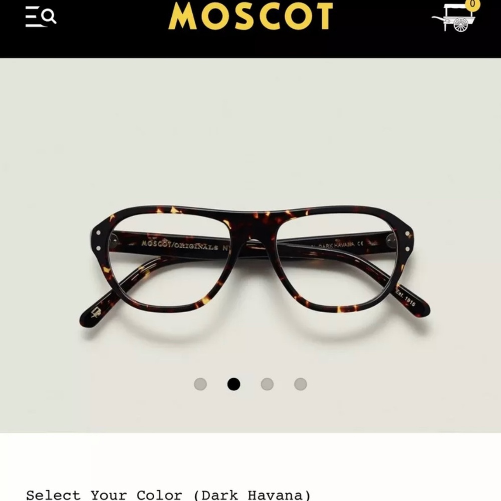 Moscot AVRAM eyeglasses Dark Havana